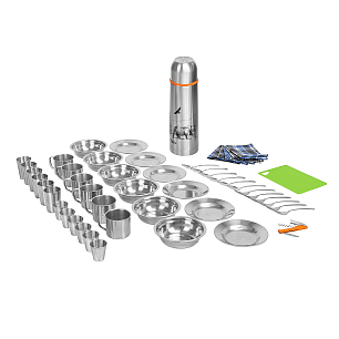 Набор для пикника Camping на 6 персон с термосом (HS-CG-T-6) Helios